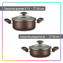 Jogo de Panelas Antiaderente 10 Peças com Utensílios e Frigideiras para Cozinha Completa