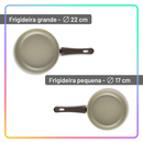 Jogo de Panelas Antiaderente 10 Peças com Utensílios e Frigideiras para Cozinha Completa